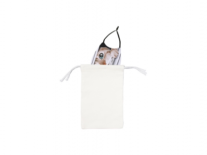 13.5*21cm Sublimation Canvas Face Mask Storage Bag